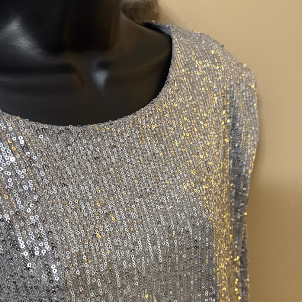 Eloquii Silver Sequin Blouse - Picture 6 of 6